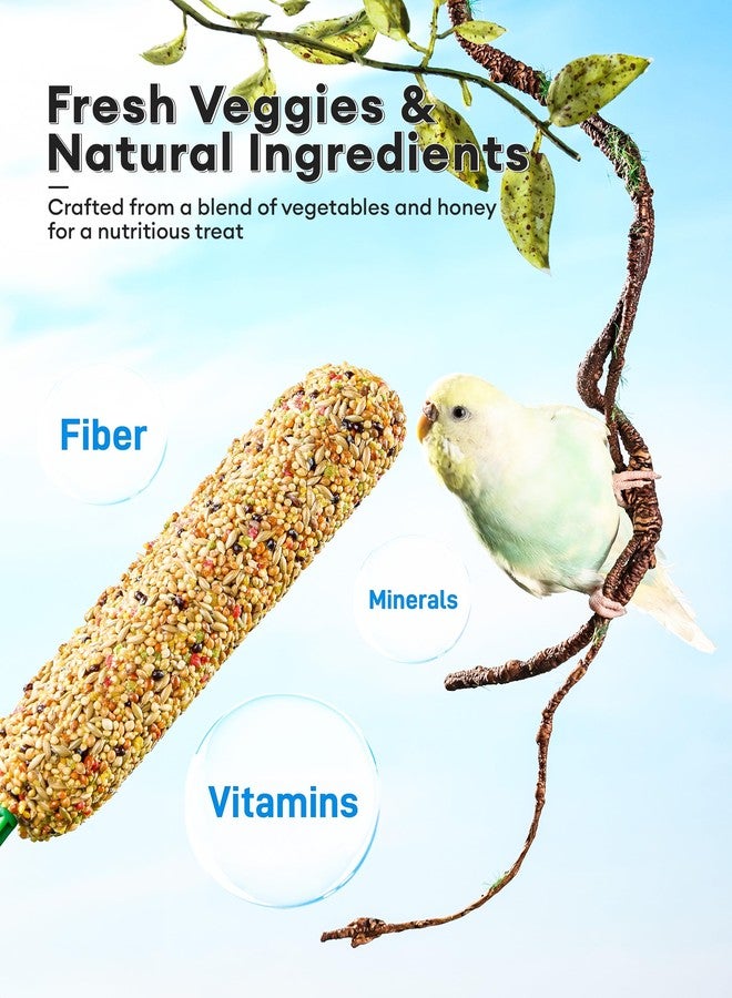 BUCATSTATE Parakeet Treats Honey Treat Sticks 3 Packs, Natural Bird Treats All Grains Flavor Cockatiel Treats, Pet Bird Treat Toy for Parrot Conure Budgie Lovebird - Image 4